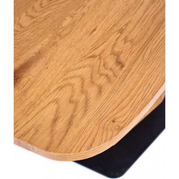 Table  manger Diamond 160-200 x 89 cm - Chne/noir