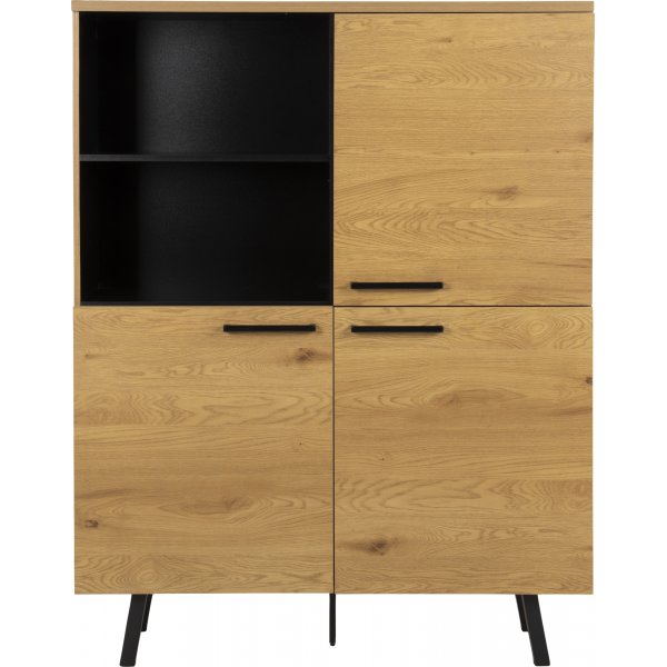 Mallow skåp - Ek/svart Mallow skåp - Ek/svart