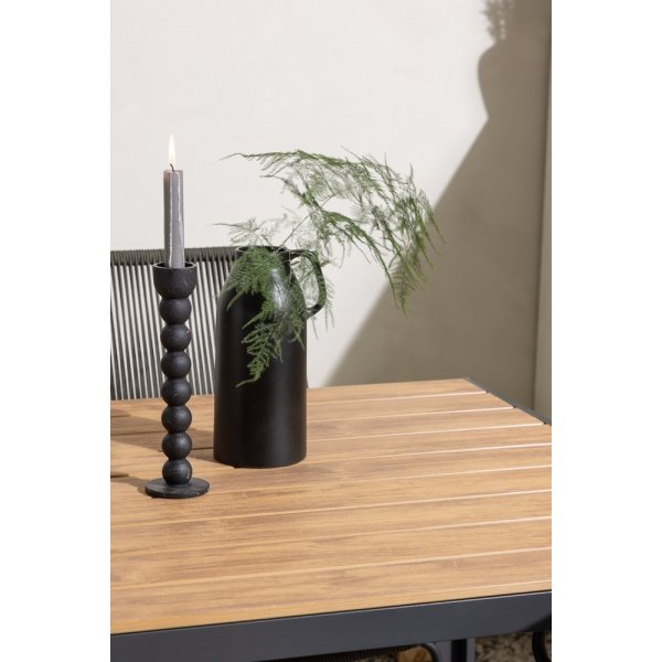 Break utematgrupp med 4 st Bois stolar - Svart/Natur Break utematgrupp med 4 st Bois stolar - Svart/Natur