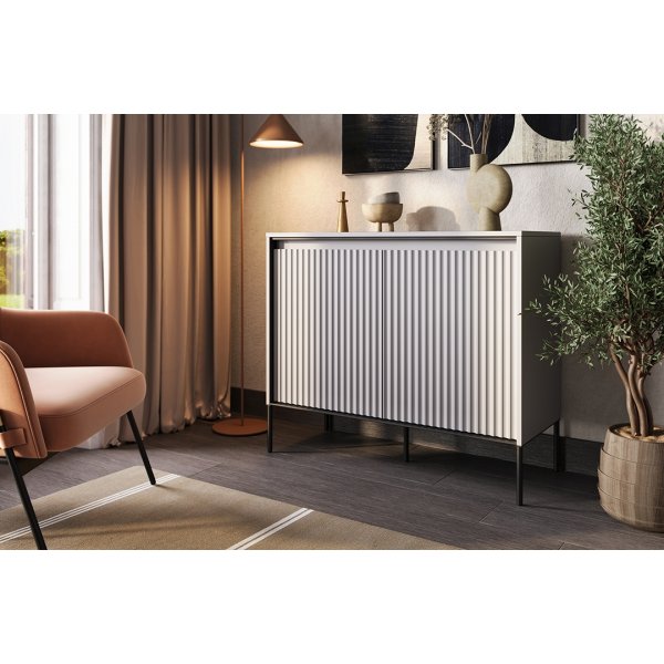 Meuble Trend H83 cm - Blanc/noir Meuble Trend H83 cm - Blanc/noir