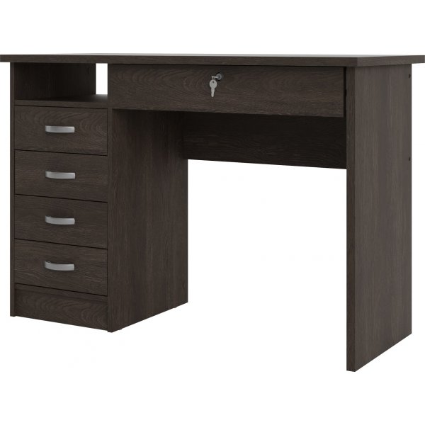 Bureau Function Plus avec 4 tiroirs 109,3 x 48,5 cm - Marron foncé Bureau Function Plus avec 4 tiroirs 109,3 x 48,5 cm - Marron foncé