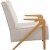 Fauteuil Larus - Crme/chne