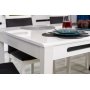 Azteca eettafel 150-200 x 90 cm - Wit