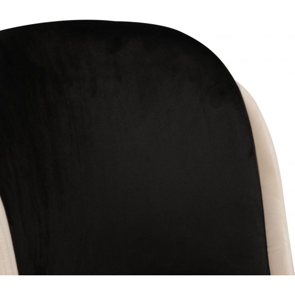 Ensemble de chaises Doris - Noir/blanc crème Ensemble de chaises Doris - Noir/blanc crème