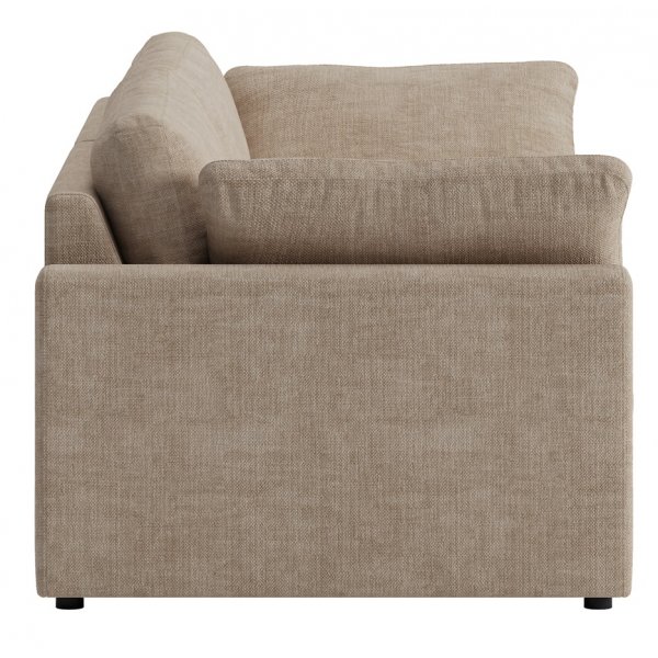 Soffa 266 cm 4-sits mrkbeige - Moby + Mbeltassar