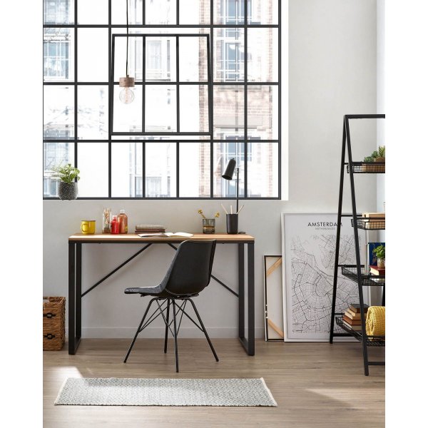 Landi skrivbord 120x60 cm - Svart/ek