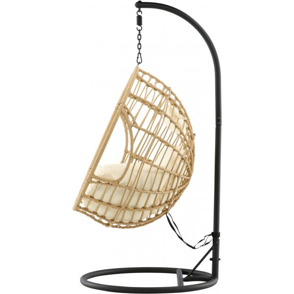 Chaise suspendue Viga - Noir/naturel/blanc Chaise suspendue Viga - Noir/naturel/blanc