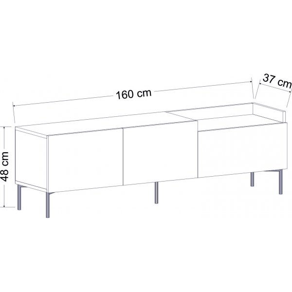 Banc multimédia Mia - Anthracite Banc multimédia Mia - Anthracite