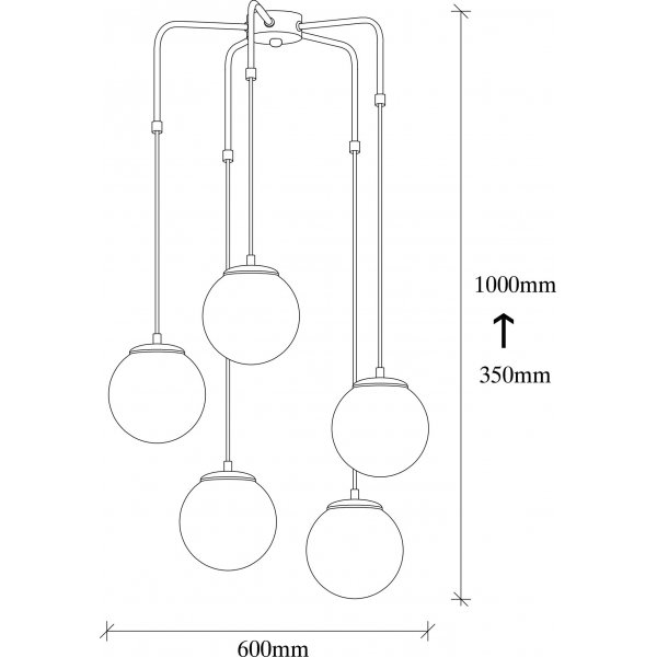 Plafonnier Ozone 4446 - Noir/blanc Plafonnier Ozone 4446 - Noir/blanc