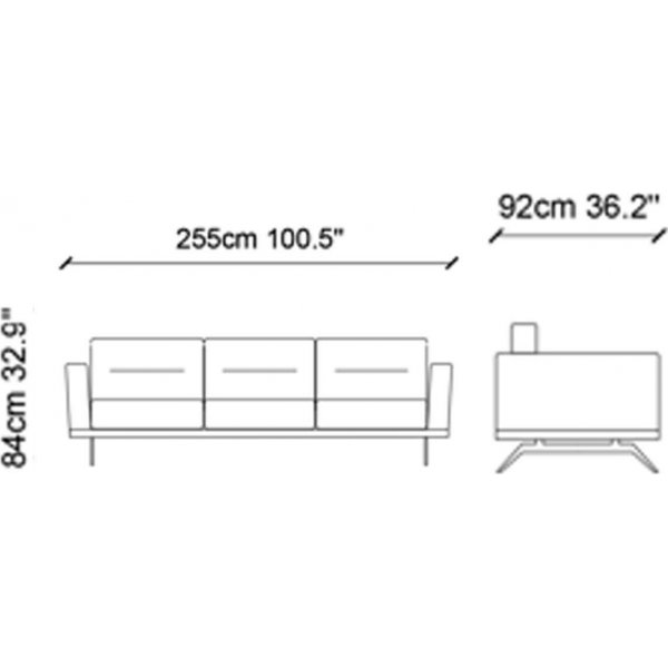 Soffa Slate - 255 cm Soffa Slate - 255 cm