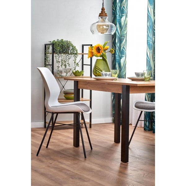 Table à manger Dulce 100-138 cm - Noir Table à manger Dulce 100-138 cm - Noir