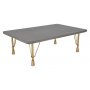 Lova soffbord - Cement / Guld
