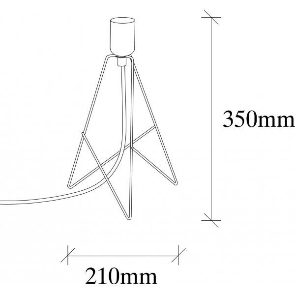 Lampe de table Pyramide - Cuivre