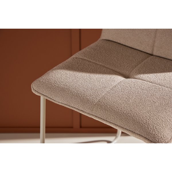 Bisbee barstol - Beige boucl