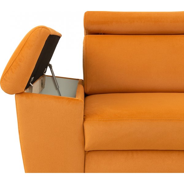 Santi Slaapbank rechts - Oranje Santi Slaapbank rechts - Oranje