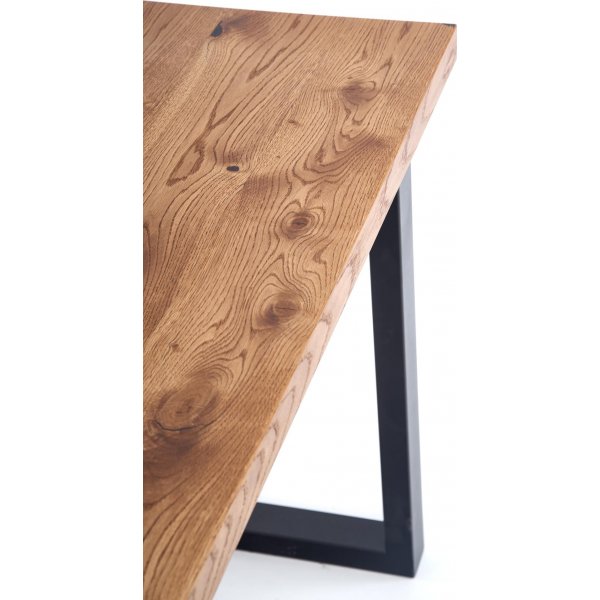 Table  manger Apollo 126-206 cm - Chne/noir