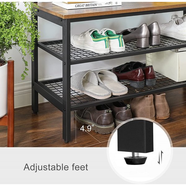 Meuble entrée sergent - Marron/noir Meuble entrée sergent - Marron/noir