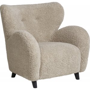 Carlino fauteuil in beige teddy