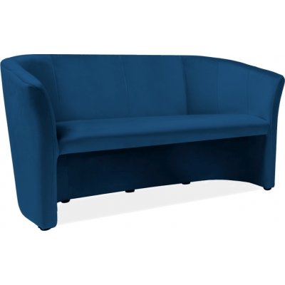 Charity 3- sits soffa - Blå sammet