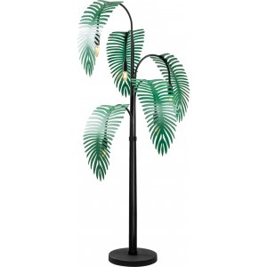 Palm golvlampa - Svart/grön