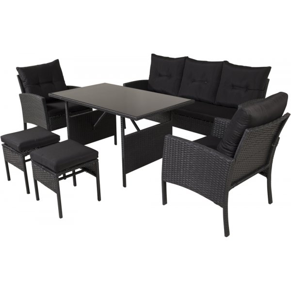 Groupe de canapés Knock - Noir Groupe de canapés Knock - Noir