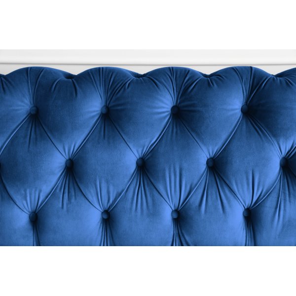 Bank 2-zits Chesterfield blauw - Milton Bank 2-zits Chesterfield blauw - Milton