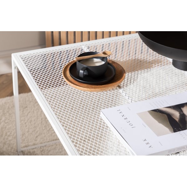 Netz soffbord 80 x 80 cm - Vit Netz soffbord 80 x 80 cm - Vit