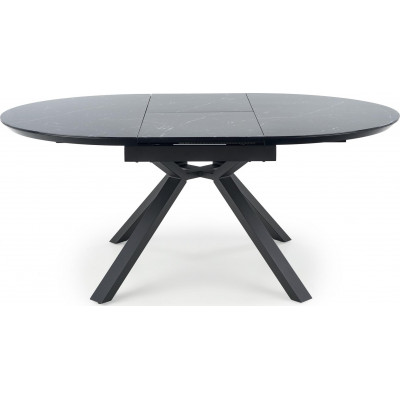 Dizzy runt matbord med keramisk toppskiva 130x130-180 cm