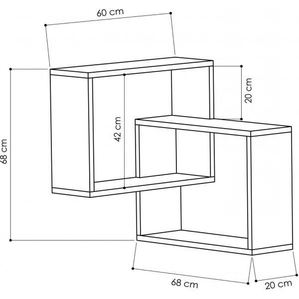 Ring wandplank - Sonoma eik Ring wandplank - Sonoma eik