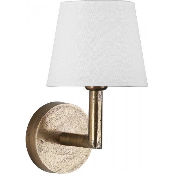 Columbus wandlamp - Rustiek messing - 22 cm