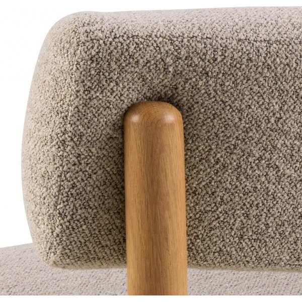 Burley f�t�lj - Beige boucl�/ek