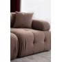 Doblo 2-sits soffa i boucl - Brun Cappuccino