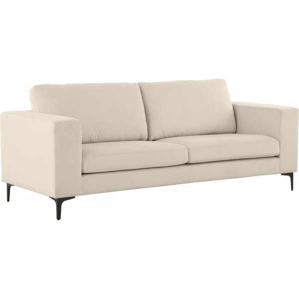 Aspen 3-zitsbank - Beige fluweel