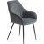 Fauteuil Boston en velours gris