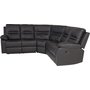 Mozart hrnsoffa (recliner) - Svart PU