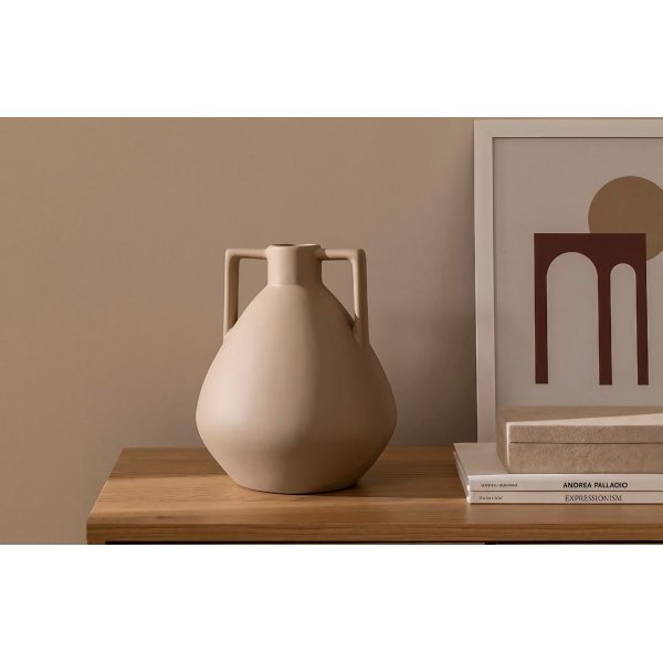 Vase en placage - Marron clair Vase en placage - Marron clair