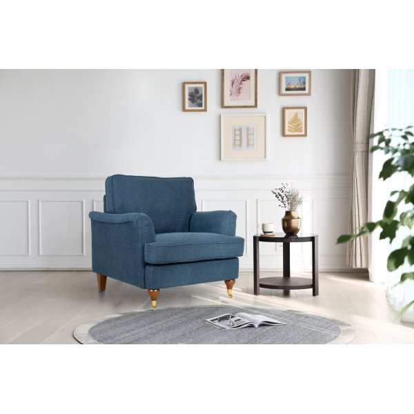 Fauteuil donkerblauw - Howard + Textielreiniging voor meubels Fauteuil donkerblauw - Howard + Textielreiniging voor meubels