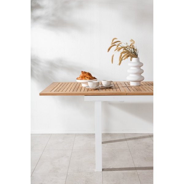 Panama matbord 160 x 90 cm - Natur/Vit