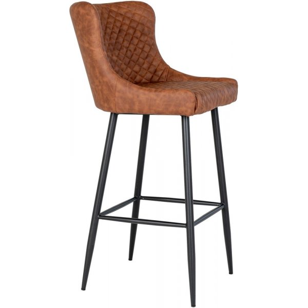 Dallas Barstol - Vintage brun/svart