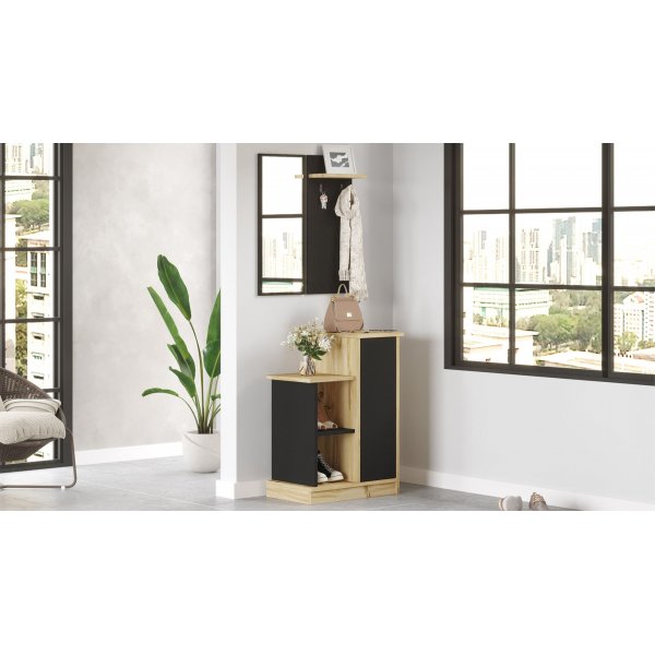 Charlotte hallmbel - Valnt/svart