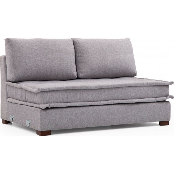 Canapé divan Lena - Gris clair Canapé divan Lena - Gris clair