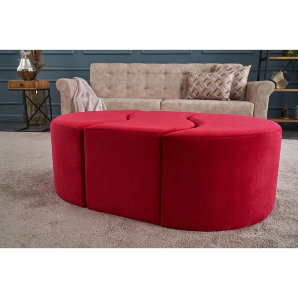 Pouf Alya - Rouge Pouf Alya - Rouge