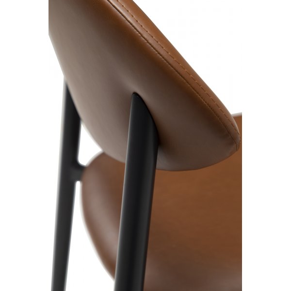 Chaise de salle à manger Tush - PU marron clair Chaise de salle à manger Tush - PU marron clair