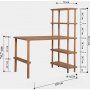 Nano skrivbord 120x70 cm - Furu