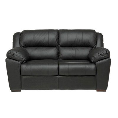 Rafina 2-sits soffa - Svart eco skinn/PU