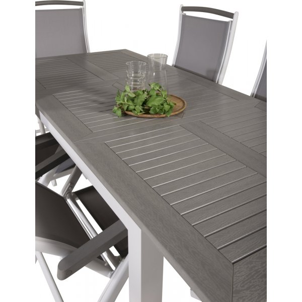 Albany utematgrupp med 6 st Albany stolar - Vit/Grå Albany utematgrupp med 6 st Albany stolar - Vit/Grå