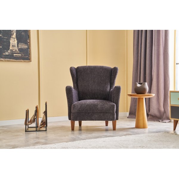 Fauteuil Lola - Anthracite Fauteuil Lola - Anthracite