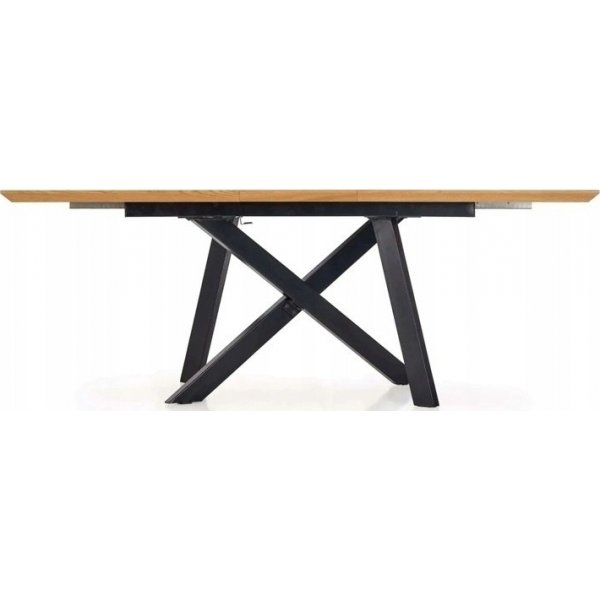 Table  manger Errol 180-240 x 90 cm - Chne/noir