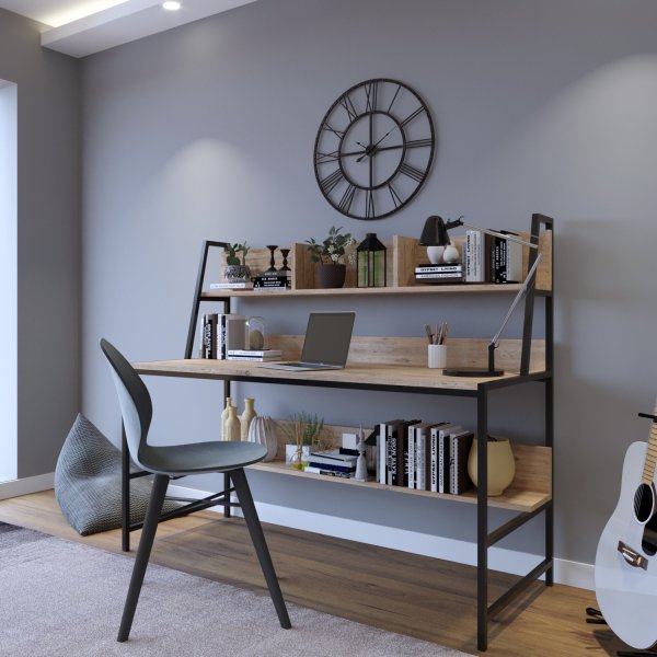 Bureau Demir 140 x 60 cm - Chêne Bureau Demir 140 x 60 cm - Chêne