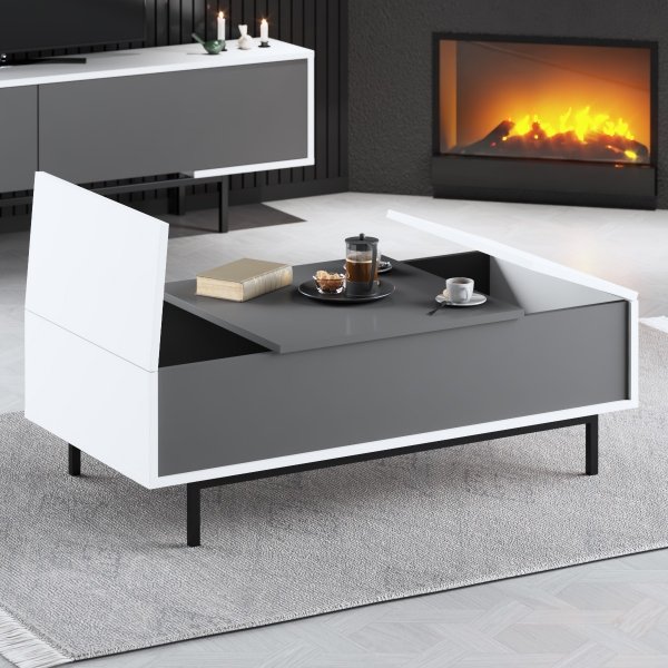Table basse Force - Anthracite/blanc/noir Table basse Force - Anthracite/blanc/noir